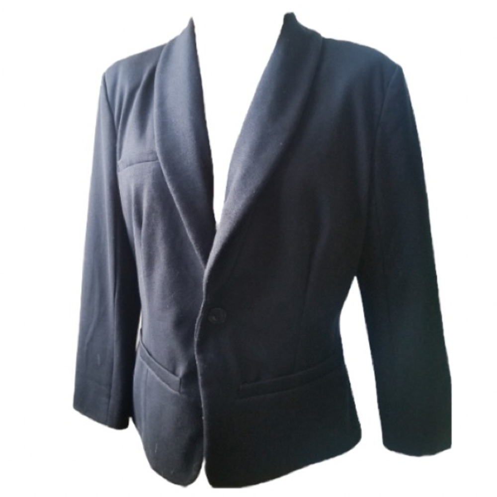 Mossimo cropped knit black blazer l